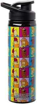 Silver Buffalo Scooby-Doo Meddling Crew, Stainless Steel Water Bottle, 25oz