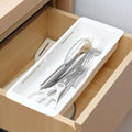 1 Pack Deep Drawer Organizer Adjustable Storage Bin(12.4-17.7")