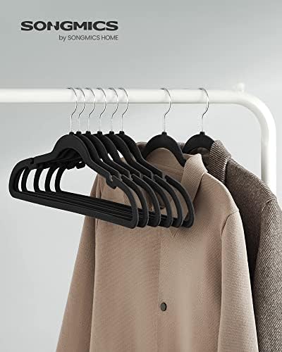 SONGMICS Velvet Hangers 20 Pack, Non-Slip Clothes Hangers, Space-Saving