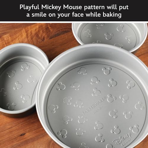 Farberware Disney Bake with Mickey Mouse Nonstick Bakeware Set/Baking Pans, 6 Piece - Black