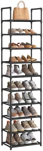 SONGMICS Shoe Rack, 10-Tier Shoe Shelf, Shoe Storage Organizer