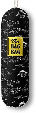 HiLus Dinosaur Pattern Grocery Bags Holder, Wall Mount Plastic Bags Storage Container Dispenser, Kitchen Organizer (H-18)