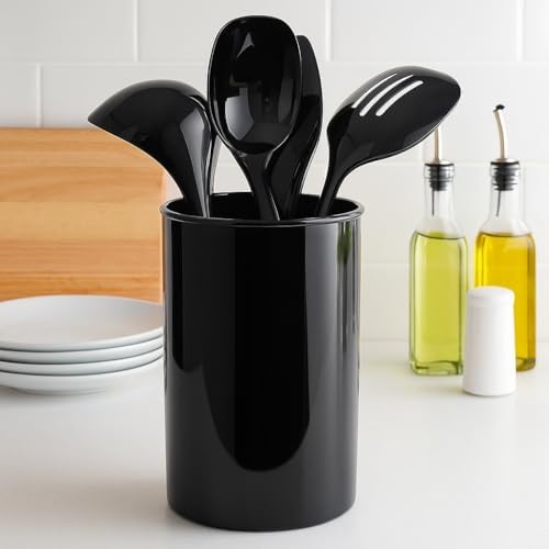 Calypso Basics by Reston Lloyd Plastic Utensil Holder, Black