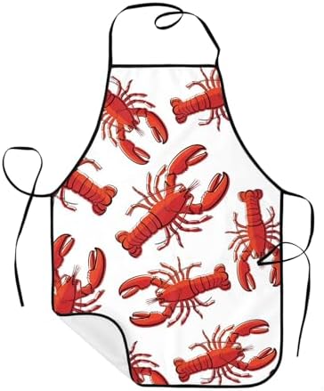 Sigouyinei Waterproof Kitchen Apron For Women Men Soft Bib Work With Pocket