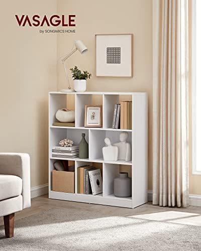 VASAGLE Bookshelf, 8 Cubes Storage Organizer, 35.4 x 11 x 39.4 Inches