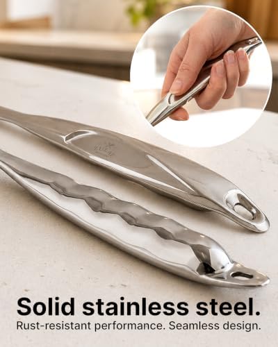 Zulay Kitchen Stainless Steel Draining Spoon