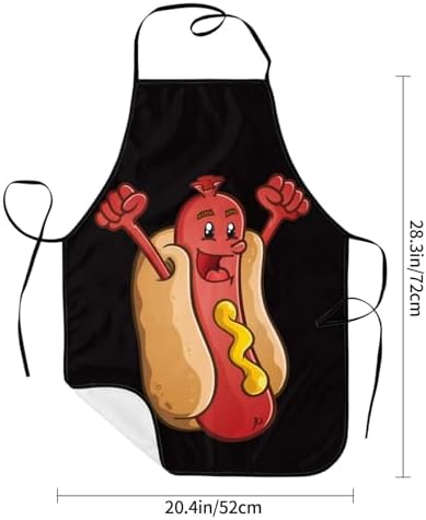Sigouyinei Waterproof Kitchen Apron For Women Men Soft Bib Work With Pocket