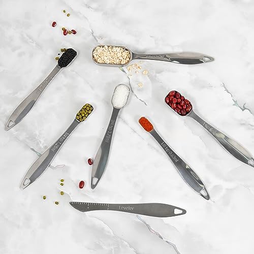 22-Pc Stackable Measuring Cups and Spoons Set with Lid
