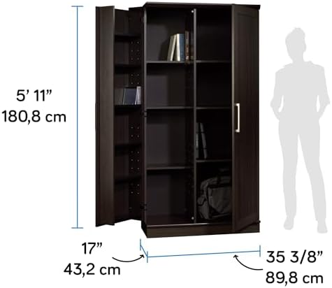 Sauder HomePlus Storage Cabinet/ Pantry cabinets, Dakota Oak finish