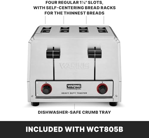Waring 4-Slot Toaster with 360 Slices an Hour