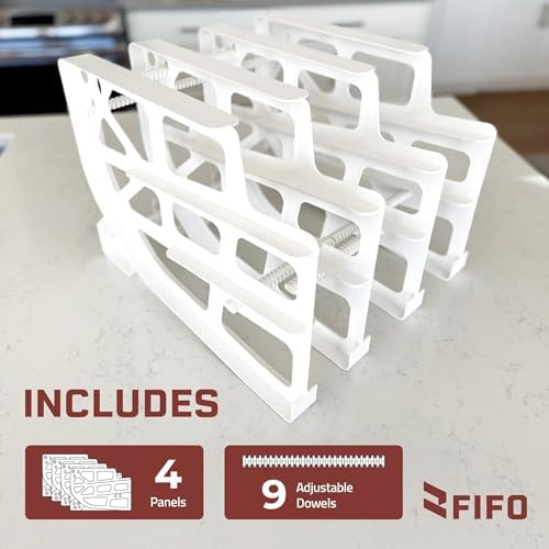 FIFO Can Tracker 2-Pack - 2-Tier Rotating Food Can Organizer for Pantry, Expandable Soda Can Storage for Kitchen, Holds 30 Cans of Food or Soda