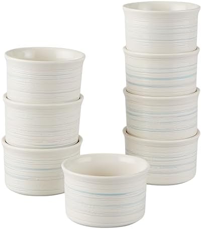Pyrex 8-Piece, 6oz Ceramic Ramekin Nonstick Bakeware Set