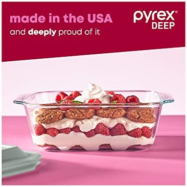Pyrex Deep 3-Pack Glass Baking Dish Set (9"x13", 7"x11", 8"x8")