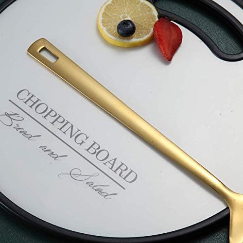 Berglander Gold Spatulas, Solid Turner Titanium Gold Plating, Barbecue Metal Spatulas Turner For Cooking, Kitchen, Dishwasher Safe, Easy to Clean