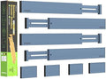 ANTOWIN Expandable Bamboo Drawer Dividers, Fits 17.6-21.6" Drawers