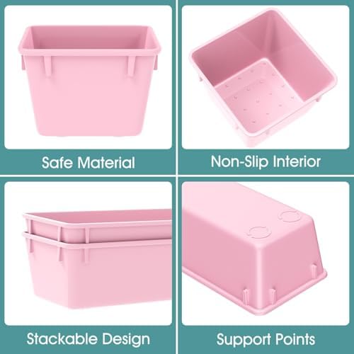 25 PCS Plastic Drawer Organizer Set, Makeup Organizers and Storage Bins