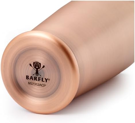 Barfly Cocktail Shaker with Weighted Bottom, Deluxe 28 oz, Antique Copper