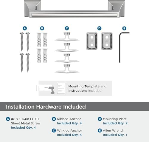 Amerock Mulholland 9" Chrome Towel Bar