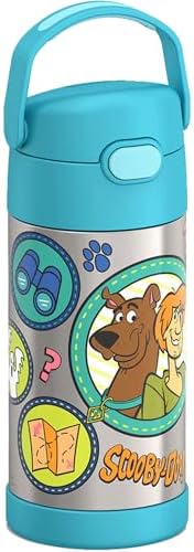 THERMOS FUNTAINER Water Bottle with Straw, 12oz, Scooby-Doo