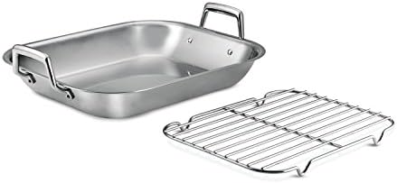 Tramontina 16.75-Inch Stainless Steel Roasting Pan with Rack