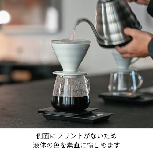 HARIO VBS-36 V60 Barista Server, 360 Clear, 12.2 fl oz (360 ml), For 1-3 Cups, Microwavable, Made in Japan