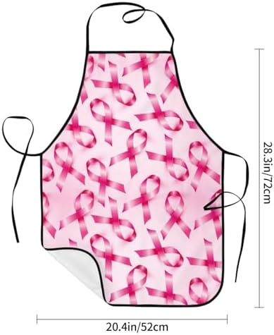 Sigouyinei Waterproof Kitchen Apron For Women Men Soft Bib Work With Pocket