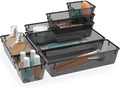 7 PCS Plastic Drawer Organizers Set, 4 Size Desk Drawer Organizer Trays