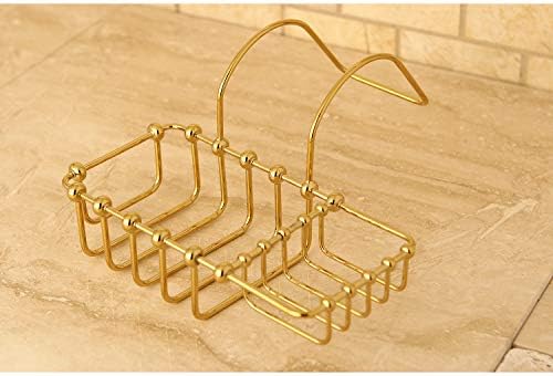 Kingston CC2162 Clawfoot Tub Rim Soap & Sponge Holder, Polished Brass