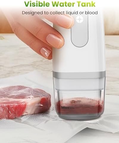 FEPPO Vacuum Sealer for Food with Visible Water Tank, 30 Reusable Bags