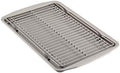 Circulon Bakeware Baking Sheet/Cookie Pan and Cooling Rack Set, 3 Piece, Gray