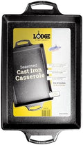 Lodge Pre-Seasoned Cast Iron Casserole Pan, 9 x 13 Inches