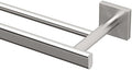 Gatco 4074 Elevate Double Towel Bar, Satin Nickel/Wall Mounted 24 Inch Double Towel Holder Rack for Bathroom