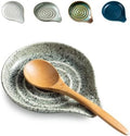 LAUCHUH Spoon Rest for Stove Top, Ceramic Spoon Holder for Kitchen Counter