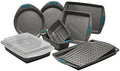 Rachael Ray Yum-o! Nonstick Bakeware Oven Lovin' Baking Pans Set, 10-Piece