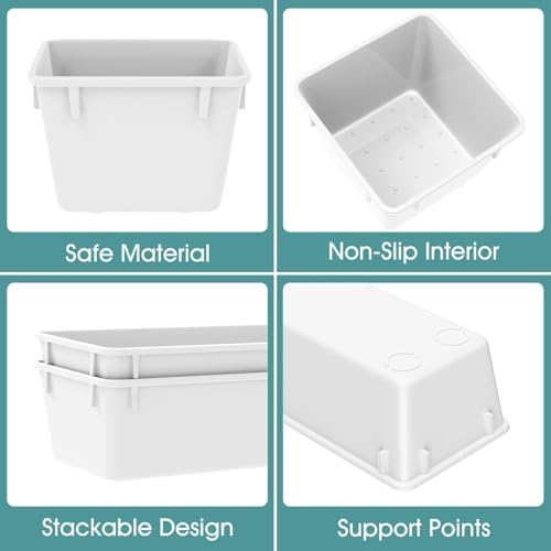 25 PCS Plastic Drawer Organizer Set, Makeup Organizers and Storage Bins