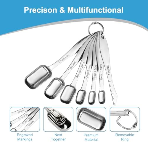 22-Pc Stackable Measuring Cups and Spoons Set with Lid