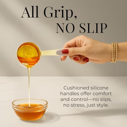 Styled Settings Gold Measuring Cups and Spoons Set, 8-Piece