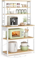 VASAGLE Coffee Bar, 31.5 Inches 6-Tier Baker's Rack with 6 Hooks