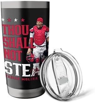 Thou Shall Not Steal Yadier Molina St Louis MLBPA Stainless Steel Insulated Tumbler