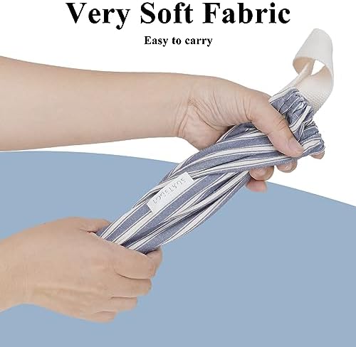 TOGETRUE Plastic Bag Holder, Wall Mount Grocery Bag Holder, Reusable Trash Bag Organizer for Home Kitchen Pantry Decor (Blue-White)