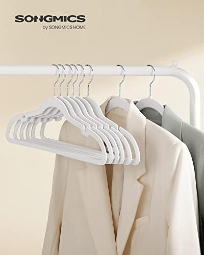 SONGMICS Velvet Hangers 60 Pack, Non-Slip Clothes Hangers, Space-Saving
