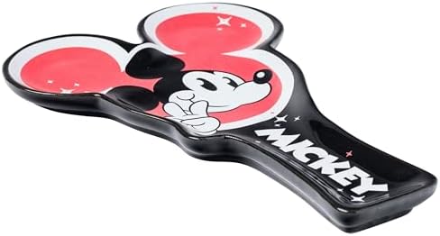 Silver Buffalo Disney Mickey Mouse Sculpted Ceramic Spoon Rest, 8.11” x 5.43”