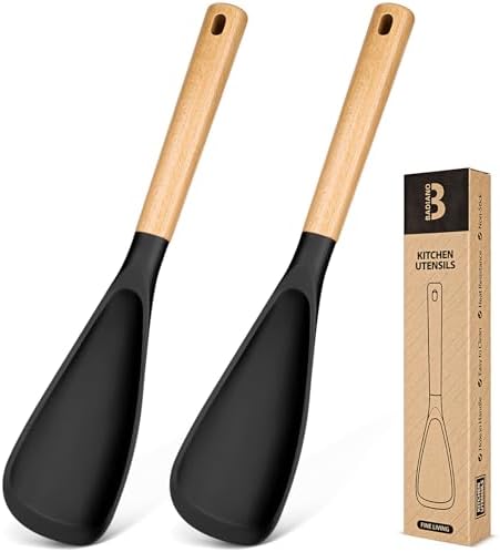 Badiano Silicone Cooking Spoon for Nonstick Cookwares, Multi-function,13.4"