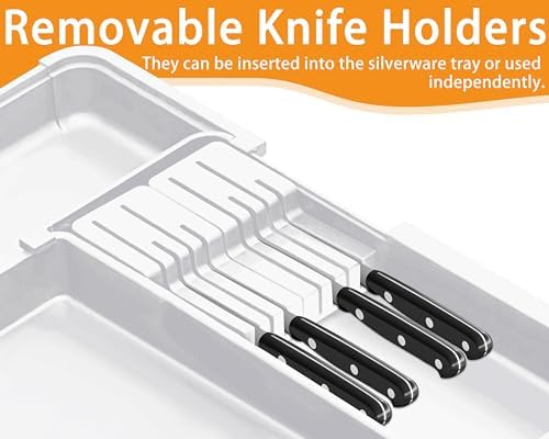 Silverware Organizer for Kitchen Drawer Expandable Utensil Drawer Organizer