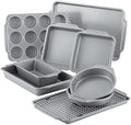 Farberware Nonstick Bakeware Set with Cooling Rack for Baking, 10-Piece