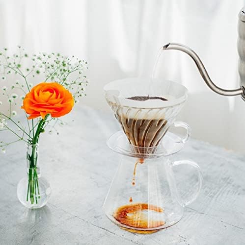 Hario "Simply Hario" V60 Glass Pour Over Coffee Set, Size 02
