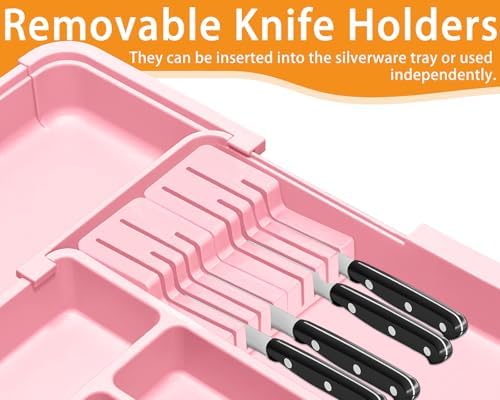 Homecor Silverware Organizer - Expandable Large Kitchen Drawer Organizer