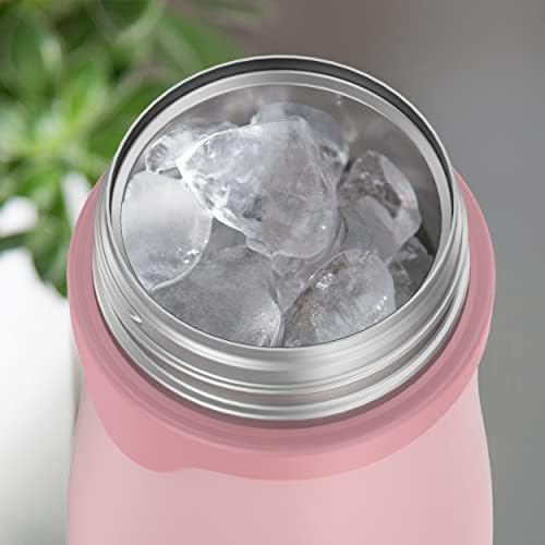 THERMOS BABY 10 ounce Stainless Steel Vacuum Insulated Straw Bottle, Rose (Pack of 3)