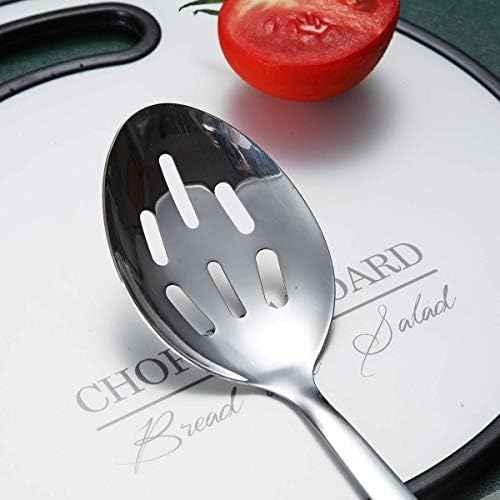 Berglander Stainless Steel Slotted and Basting Spoon, Heat Resistant, Non-Stick, Dishwasher Safe, Easy to Clean