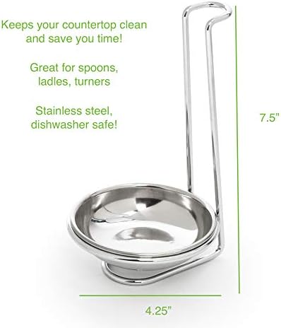 Fox Run 5612 Vertical Spoon Holder 7.5 inches Stainless Steel